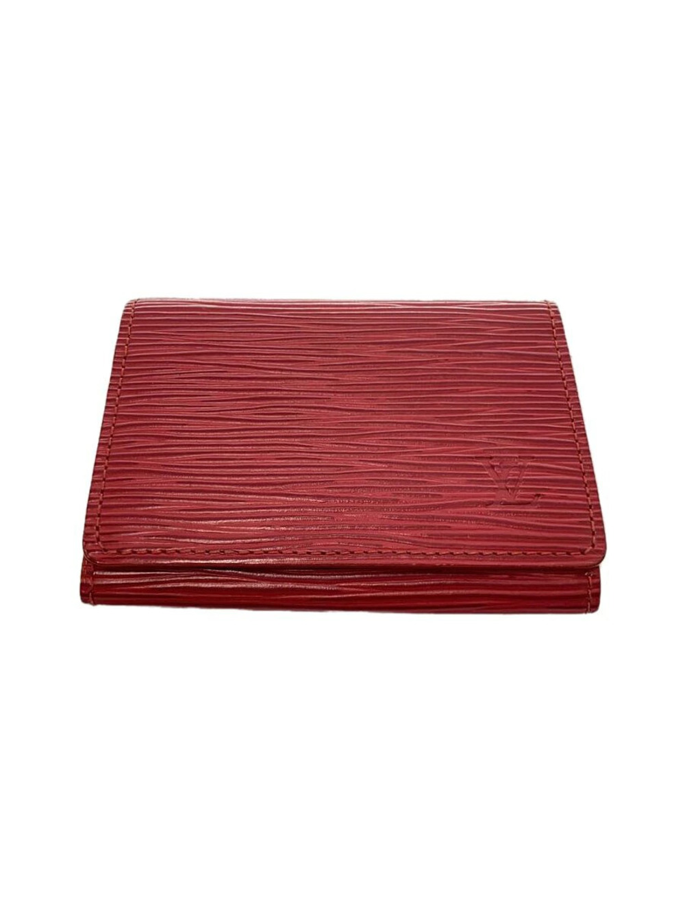 LOUIS VUITTON Envelope Wallet Carte de Visite Epi Leather RED